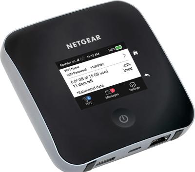 NETGEAR Nighthawk M2 Mobiele Router met 4G (MR2100-100EUS) |Draagbare WiFi voor op reis|Hoogste downloadsnelheden tot 2 Gbps voor meer dan 20 apparaten|Ontgrendeld voor alle netwerken