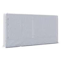 Haardhoutrek met regenhoes 300x25x150 cm gegalvaniseerd staal - thumbnail