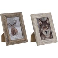 Fotolijsten Home ESPRIT Wit Natuurlijk Kristal polyestyreen Scandinavisch 14,5 x 2 x 20 cm (2 Stuks) - thumbnail