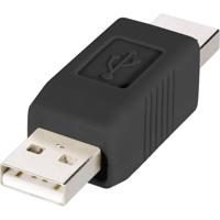 Renkforce USB 2.0 Adapter [1x USB-A 2.0 stekker - 1x USB-A 2.0 stekker] rf-usba-02 Vergulde steekcontacten - thumbnail
