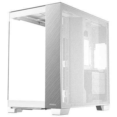 Antec c8 aluminum midi tower behuizing (wit/zilver | 2x usb-a | 1x usb-c | tempered glass)