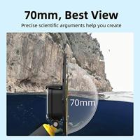 Telesin Waterdichte Dome behuizing voor GoPro Hero 9,10,11 en 12 - thumbnail