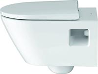 Duravit D-Neo wandtoilet zonder zitting 37x54x40cm Wit Hoogglans 2578090000 - thumbnail