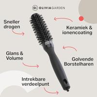 Olivia Garden Blowout Shine Brush Black Ø25mm - thumbnail