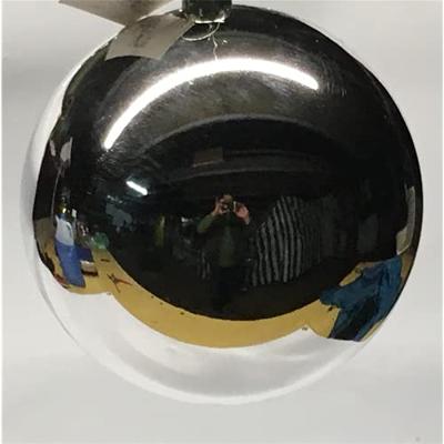 Decoris grote kerstbal plastic 25cm glans zilver - thumbnail