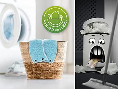 Leifheit mopdoek xl clean twist extra soft blauw 52016