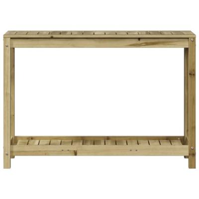 Oppottafel met schap 108x35x75 cm gempregneerd grenenhout