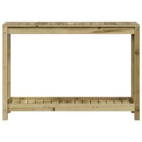 Oppottafel met schap 108x35x75 cm gempregneerd grenenhout - thumbnail