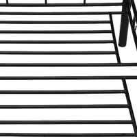 Bedframe metaal zwart 90x200 cm - thumbnail