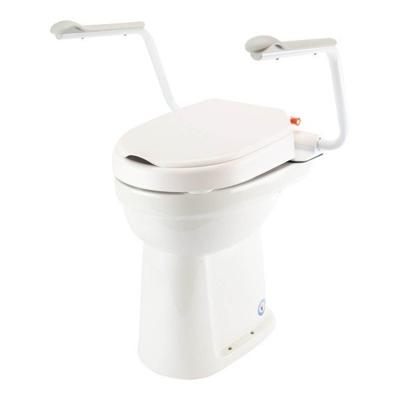 Hi-Loo toiletverhoger vast met armleuning - hoogte 5 cm