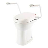 Hi-Loo toiletverhoger vast met armleuning - hoogte 5 cm - thumbnail