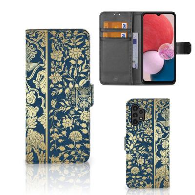 Samsung Galaxy A13 (4G) Hoesje Beige Flowers Samsung Galaxy A13 (4G) Hoesje Beige Flowers