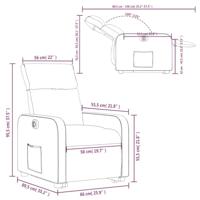 Sta-op-stoel elektrisch verstelbaar stof crèmekleurig - thumbnail