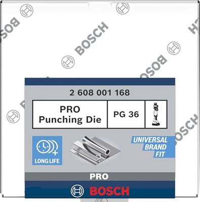 Bosch Accessoires PRO Ponsmatrijs | PG36 | Roestvrij staal - 2608001168