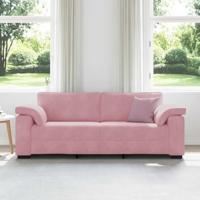 3-zitsbank roze 178 cm fluweel - thumbnail