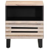 Nachtkastjes 2 st 40x34x46 cm massief gebleekt mangohout - thumbnail