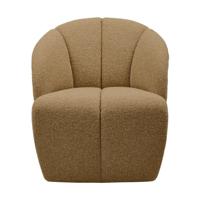 Woood Mojo fauteuil bouclé Geel/Bruin melange - thumbnail