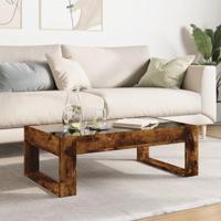 Salontafel met Infinity LED 90x53x30 cm gerookt eikenkleurig - thumbnail