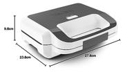 Tefal sw7011 snack xl sandwichmaker zilver/wit - thumbnail
