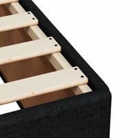 Bedframe zonder matras 90x190 cm stof zwart - thumbnail