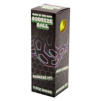 Glow squeeze ballen 3-delig