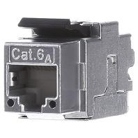 Telegärtner RJ bus, AMJ-K module Cat. 6A T568A RJ45, behuizing (koppeling) Zink-grijs J00029L0036 24 stuk(s) - thumbnail