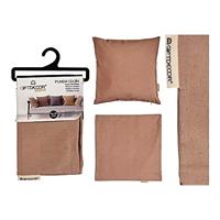 Kussenhoes Bruin 45 x 0,5 x 45 cm 60 x 0,5 x 60 cm - Maat: 60 x 60 cm - thumbnail