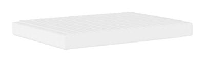 Bed met matras kunstleer zwart 140x190 cm - thumbnail