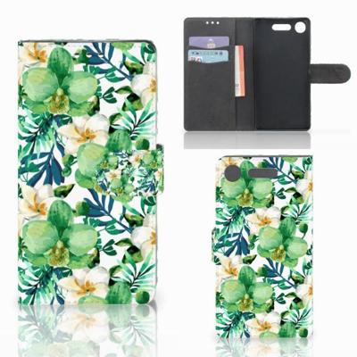 Sony Xperia XZ1 Hoesje Orchidee Groen Sony Xperia XZ1 Hoesje Orchidee Groen