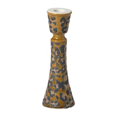 Kandelaar animal groot - bruin - ø7.2x21 cm