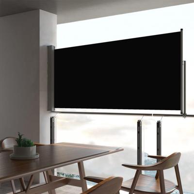 VidaXL Tuinscherm uittrekbaar 60x300 cm zwart VidaXL Tuinscherm uittrekbaar 60x300 cm zwart