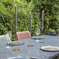 3 HI Kandelaars - Kaarsenstandaardset - ø 10 cm - Goudkleurig - thumbnail