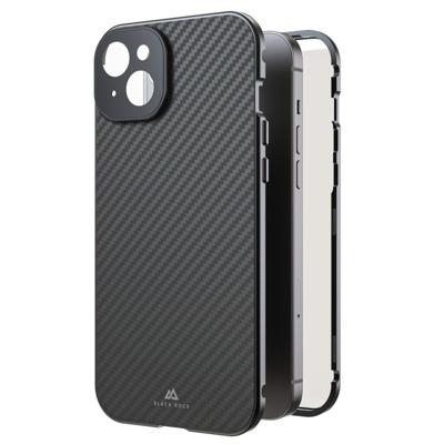 Black Rock 360 Glas Cover Voor Apple IPhone 15 Plus Real Carbon Black Rock 360 Glas Cover Voor Apple IPhone 15 Plus Real Carbon