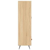 Hoge kast 69,5x31x115 cm bewerkt hout sonoma eikenkleurig - thumbnail