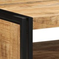 Salontafel 70x50x38 cm massief ruw mangohout - thumbnail