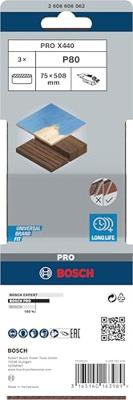 Bosch Accessories 2608606062 Schuurband Korrelgrootte (num) 80 (l x b) 508 mm x 75 mm 3 stuk(s) Bosch Accessories 2608606062 Schuurband Korrelgrootte (num) 80 (l x b) 508 mm x 75 mm 3 stuk(s)