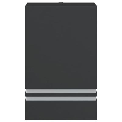 VidaXL Buitenwandlamp roestvrij staal zwart