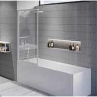 Badwand Riho Lucid GD501 Omkeerbaar Verstelbaar Aluminium 150x80 cm Mat Wit Riho - thumbnail