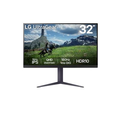 LG UltraGear™ 32GS85Q-B.AEU 32 inch gaming pc-monitor - IPS-paneel QHD-resolutie (2560 x 1440), 1ms 180Hz, HDR 10, DCI-P3 98% (CIE1976), AMD FreeSync, compatibel met NVIDIA G-Sync