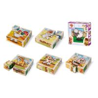 Eichhorn houten blokpuzzel boerderij - thumbnail