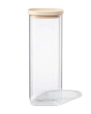 HEMA Voorraad bus 2100ml glas met deksel (transparant)