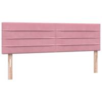 Boxspring met matras fluweel roze 160x210 cm - thumbnail