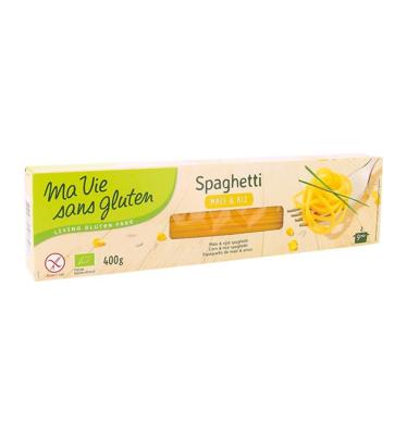Ma Vie Sans Gluten Ma Vie Sans Gluten Spaghetti Van Mais & Rijst Glutenvrij Bio (400g)