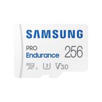 Samsung PRO Endurance microSDXC-kaart 256 GB Class 10, UHS-Class 3, v30 Video Speed Class 4K-video-ondersteuning, Incl. SD-adapter, Schokbestendig - thumbnail