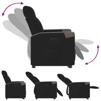 Sta-op-massagestoel elektrisch verstelbaar stof zwart - thumbnail