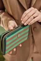 Pip Studio Willow Portemonnee Streep Groen - thumbnail
