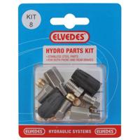Elvedes Hydraulische onderdelen kit 8 m 9 x 1,25 en m6 rvs - thumbnail
