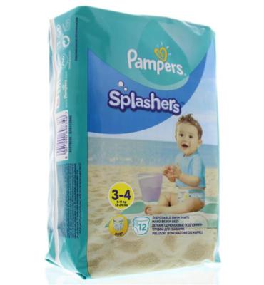 Pampers Zwemluiers - Splashers Maat 3-4 Carrypack 12 Stuks