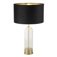 Searchlight TafellampOxford met zwarte kap - EU81712BK - thumbnail