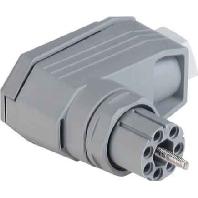 Hirschmann 931 553-106-1 Netstekker N Bus, haaks Totaal aantal polen: 6 + PE 5 A Grijs 1 stuk(s) - thumbnail